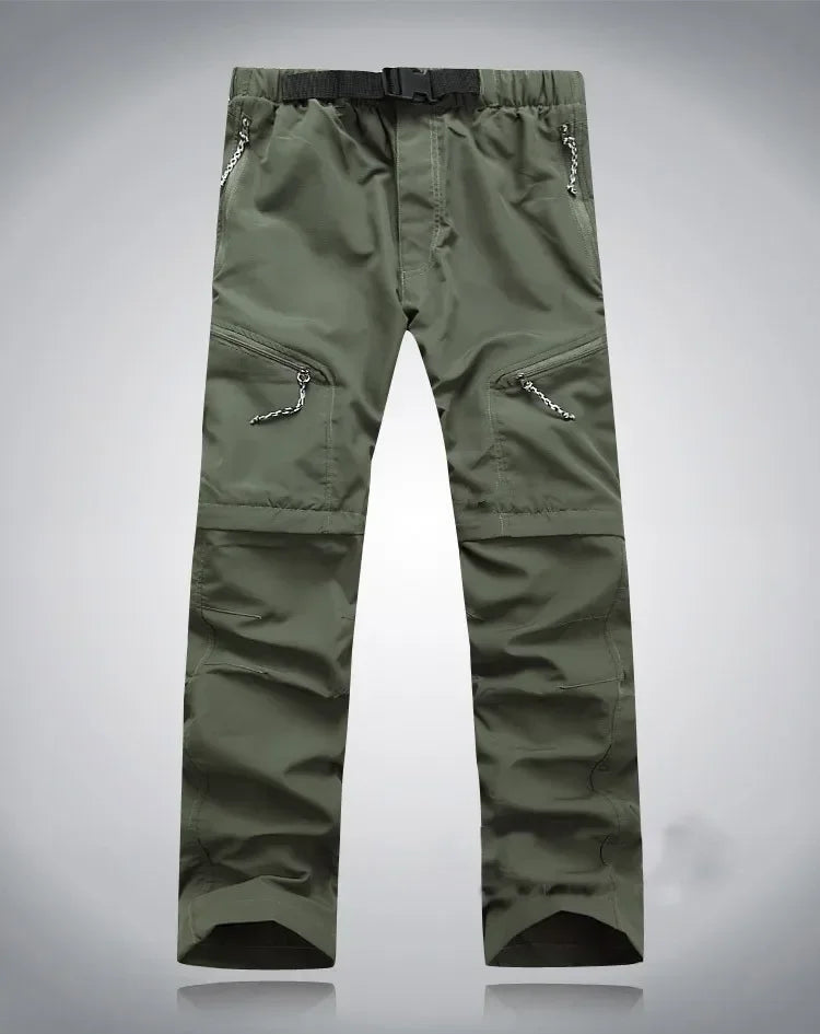 Men's Tactical Pants Detachable Shorts Hiking and Camping Pants Men's Summer Breathable Hunting and Mountaineering Pants