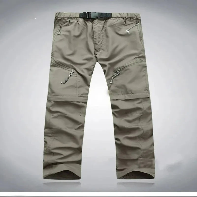 Men's Tactical Pants Detachable Shorts Hiking and Camping Pants Men's Summer Breathable Hunting and Mountaineering Pants