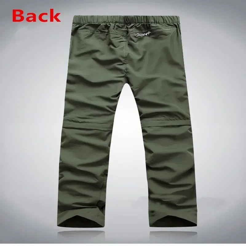 Men's Tactical Pants Detachable Shorts Hiking and Camping Pants Men's Summer Breathable Hunting and Mountaineering Pants