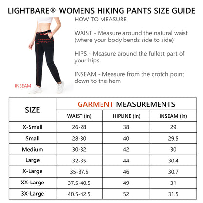Lightbare Women’s Lightweight Cargo Hiking Pants Quick Dry Stretchy Water Resistant UPF 50+ with Pockets for Summer Outdoor