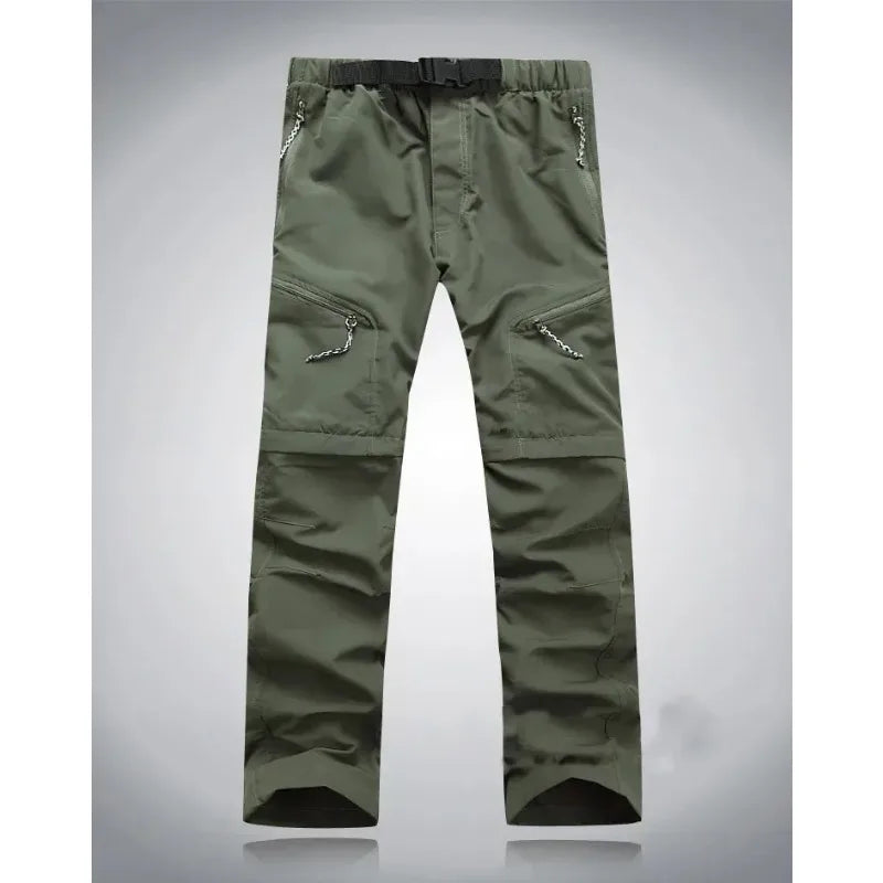 Men's Tactical Pants Detachable Shorts Hiking and Camping Pants Men's Summer Breathable Hunting and Mountaineering Pants