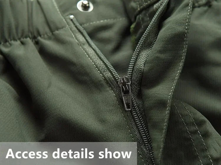 Men's Tactical Pants Detachable Shorts Hiking and Camping Pants Men's Summer Breathable Hunting and Mountaineering Pants
