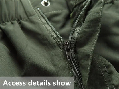 Men's Tactical Pants Detachable Shorts Hiking and Camping Pants Men's Summer Breathable Hunting and Mountaineering Pants