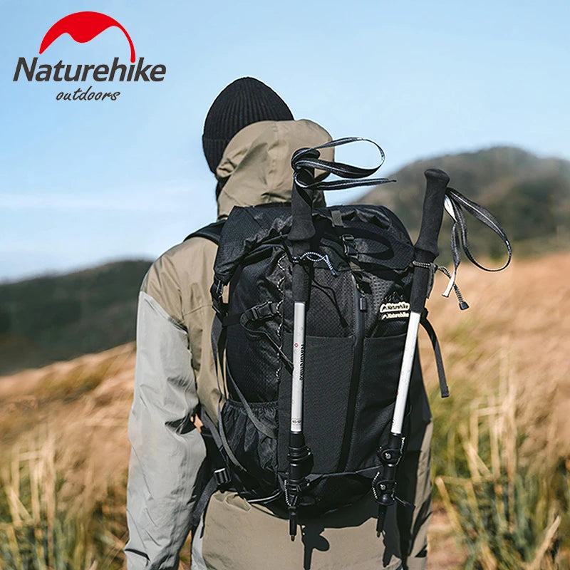 Naturehike Ultralight Carbon Fiber Trekking Poles Walking Sticks Hiking Canes Folding Aluminum Walking Pole Telescopic Sticks