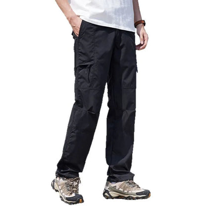 Men's Outdoor Hiking Pants Windproof Waterproof Thin Softshell Cold-Resistant Spring Summer Outdoor Wear Trousers