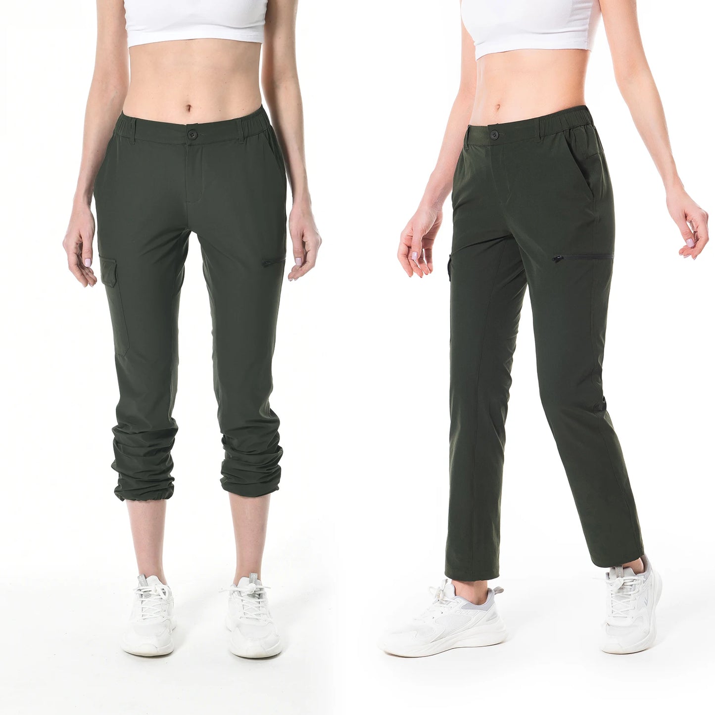 Lightbare Women’s Lightweight Cargo Hiking Pants Quick Dry Stretchy Water Resistant UPF 50+ with Pockets for Summer Outdoor