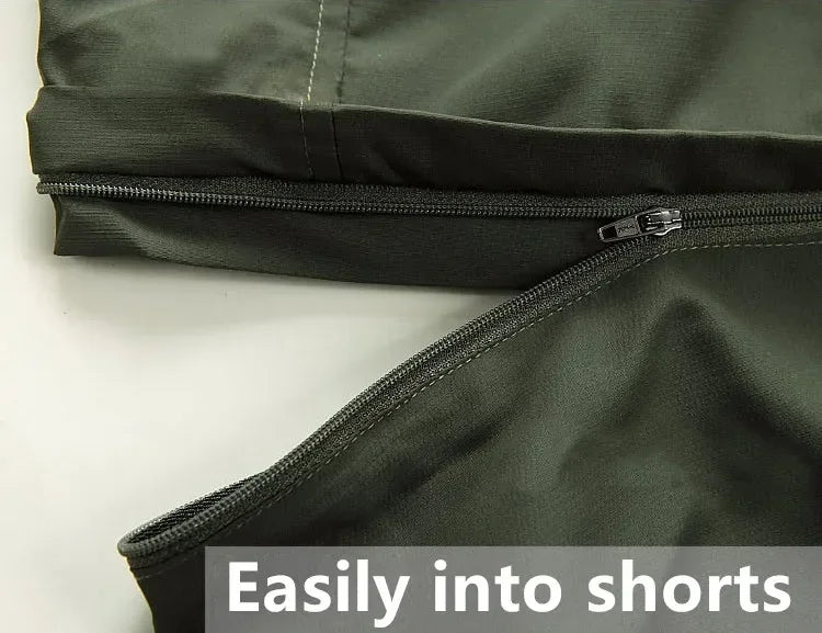 Men's Tactical Pants Detachable Shorts Hiking and Camping Pants Men's Summer Breathable Hunting and Mountaineering Pants