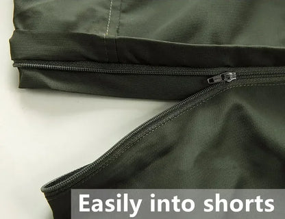 Men's Tactical Pants Detachable Shorts Hiking and Camping Pants Men's Summer Breathable Hunting and Mountaineering Pants