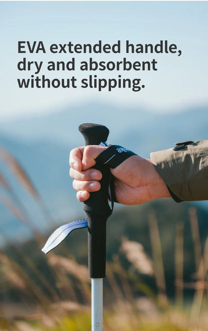 Naturehike Ultralight Carbon Fiber Trekking Poles Walking Sticks Hiking Canes Folding Aluminum Walking Pole Telescopic Sticks