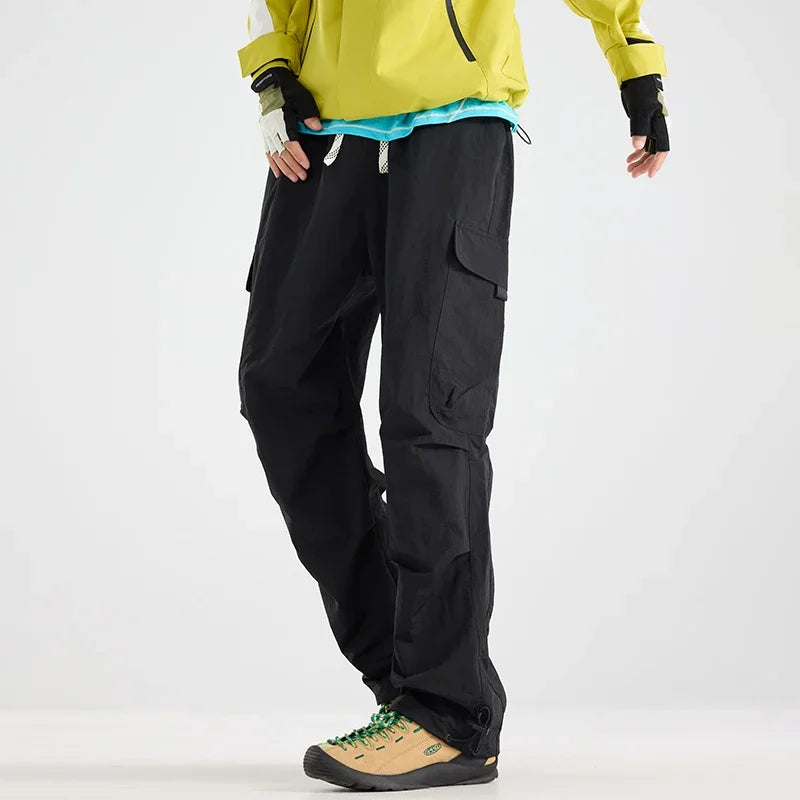 Men's Water-repellent Hiking Cargo Pants Breathable Fashion Cargo Pants Women Autumn Trousers Fishing Camping Casual Pants Male