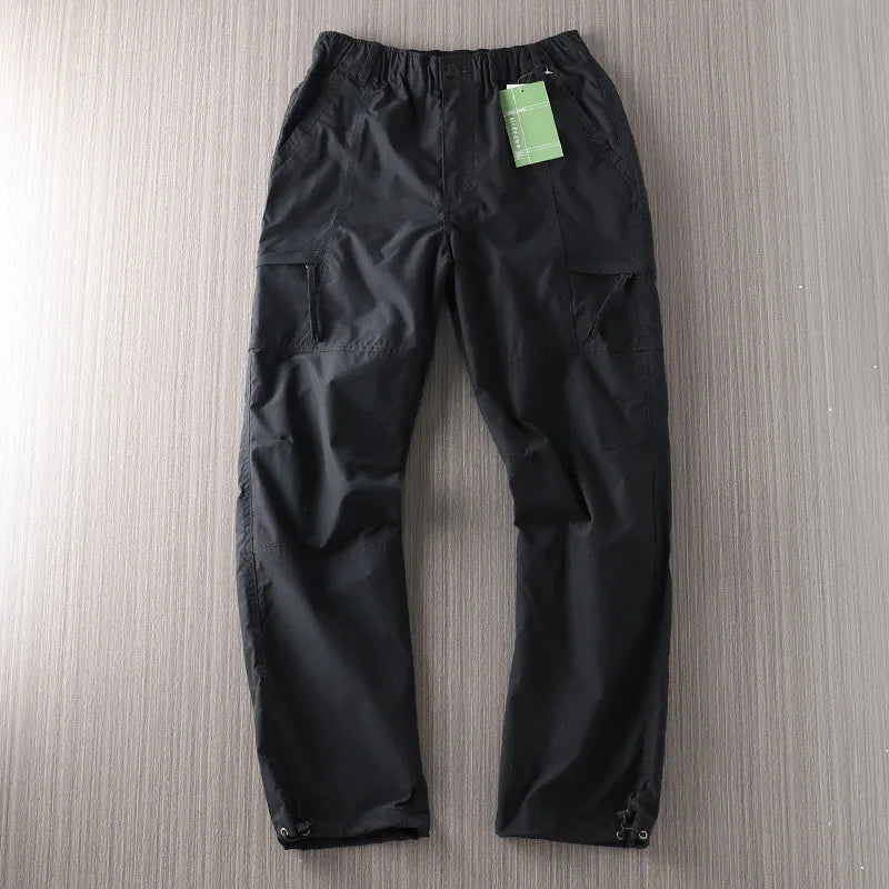 Men's Outdoor Hiking Pants Windproof Waterproof Thin Softshell Cold-Resistant Spring Summer Outdoor Wear Trousers