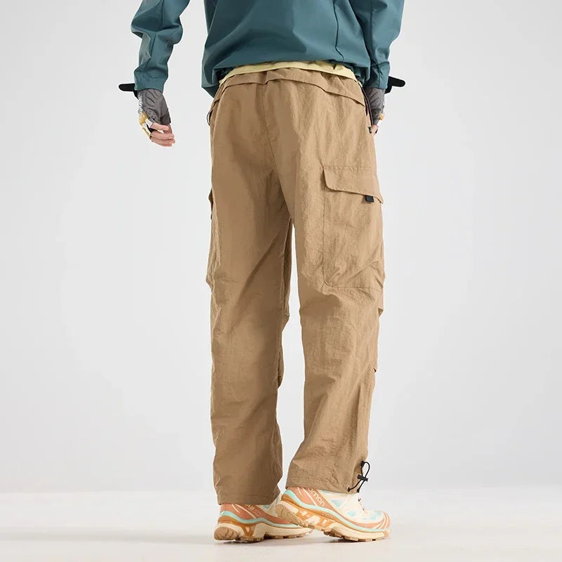 Men's Water-repellent Hiking Cargo Pants Breathable Fashion Cargo Pants Women Autumn Trousers Fishing Camping Casual Pants Male