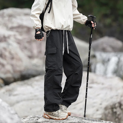 Men's Water-repellent Hiking Cargo Pants Breathable Fashion Cargo Pants Women Autumn Trousers Fishing Camping Casual Pants Male