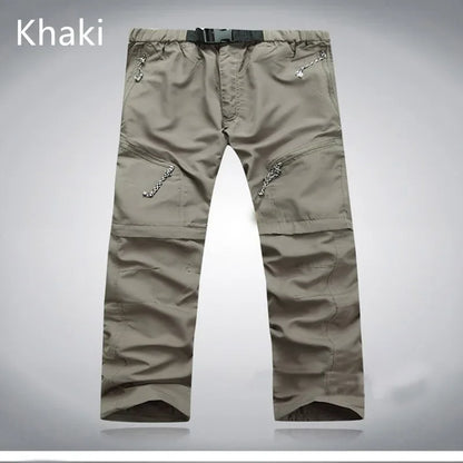 Men's Tactical Pants Detachable Shorts Hiking and Camping Pants Men's Summer Breathable Hunting and Mountaineering Pants