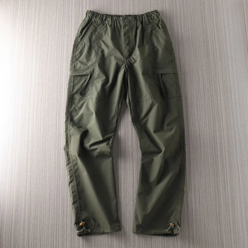 Men's Outdoor Hiking Pants Windproof Waterproof Thin Softshell Cold-Resistant Spring Summer Outdoor Wear Trousers