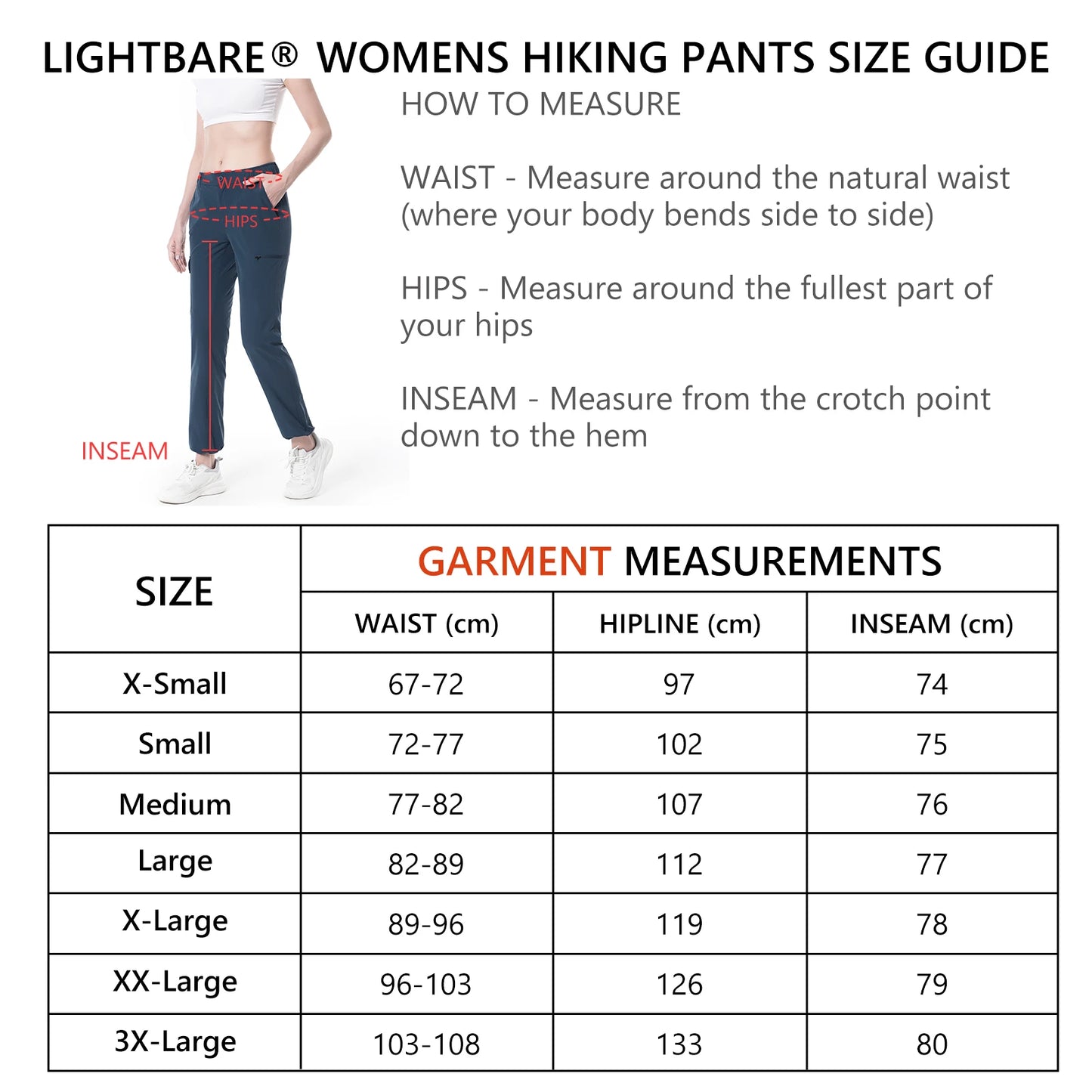 Lightbare Women’s Lightweight Cargo Hiking Pants Quick Dry Stretchy Water Resistant UPF 50+ with Pockets for Summer Outdoor