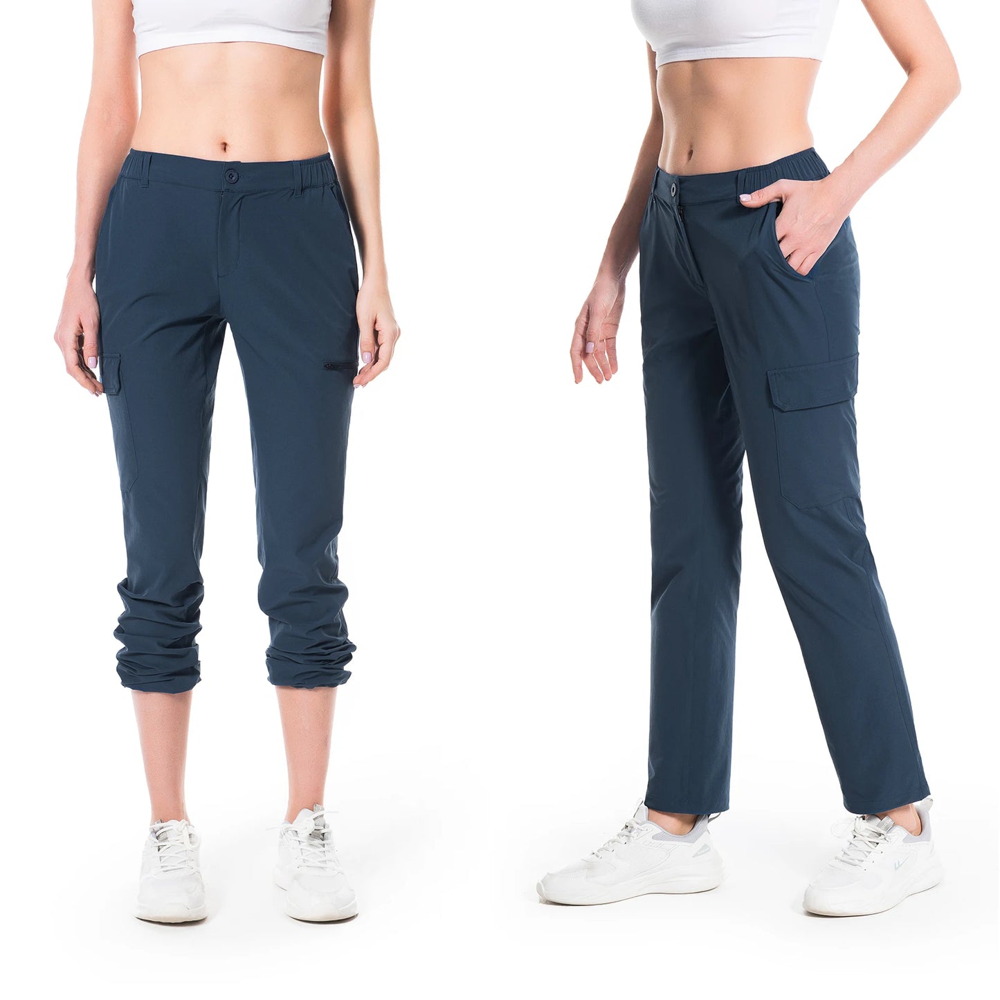 Lightbare Women’s Lightweight Cargo Hiking Pants Quick Dry Stretchy Water Resistant UPF 50+ with Pockets for Summer Outdoor