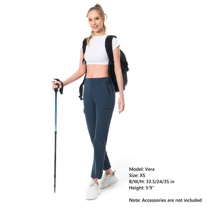 Lightbare Women’s Lightweight Cargo Hiking Pants Quick Dry Stretchy Water Resistant UPF 50+ with Pockets for Summer Outdoor