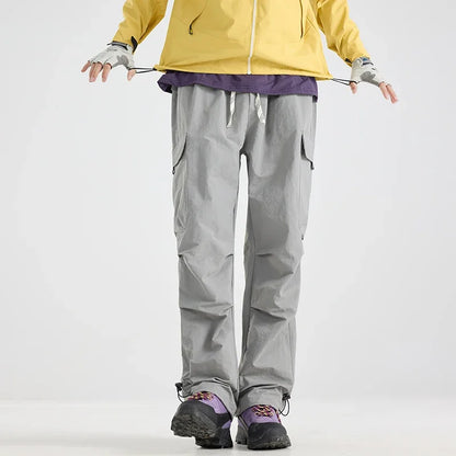 Men's Water-repellent Hiking Cargo Pants Breathable Fashion Cargo Pants Women Autumn Trousers Fishing Camping Casual Pants Male