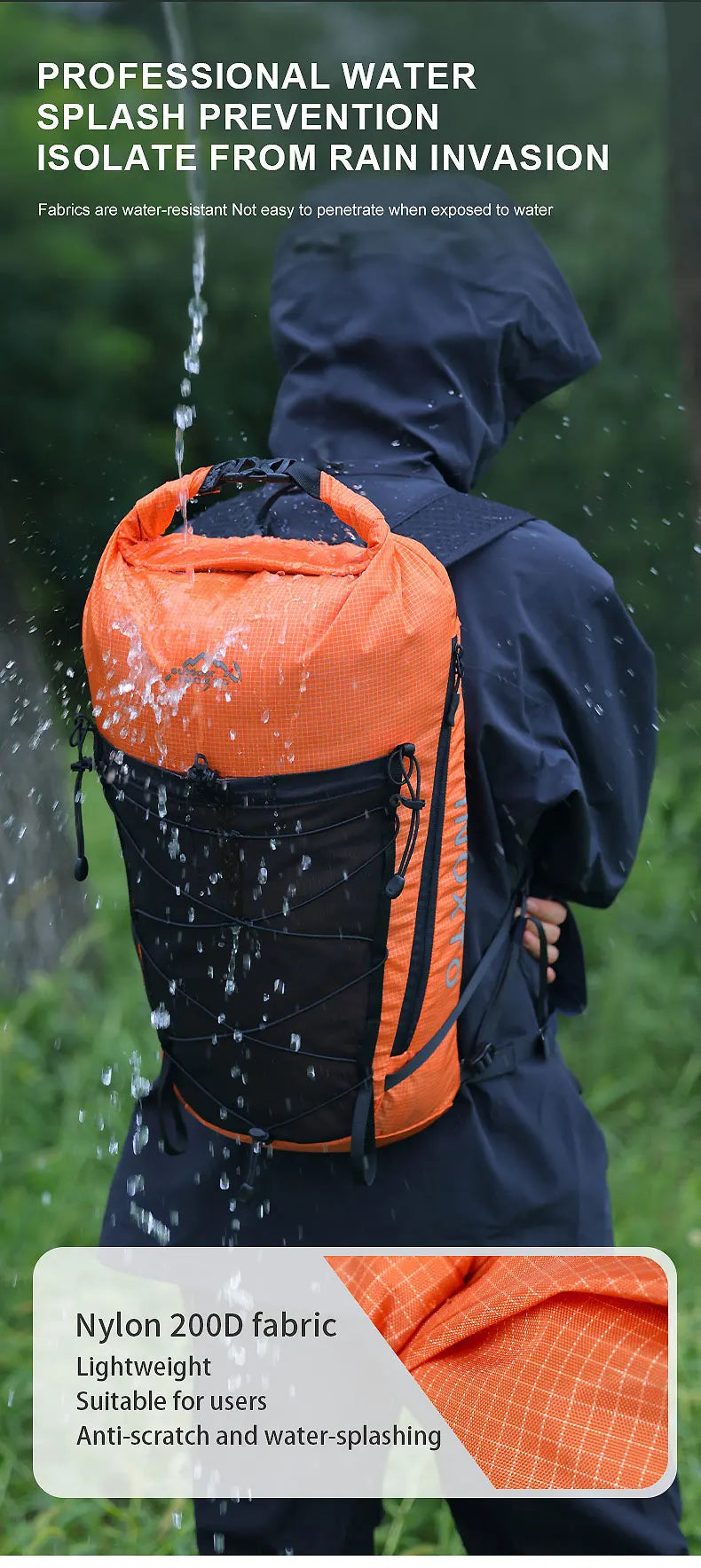 Hiking Backpack for Men and Women, Waterproof Camping Backpack , Lightweight Outdoor Sport Travel Daypack Rucksack for Climbing