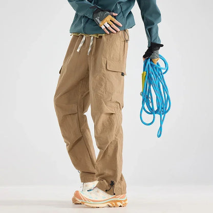 Men's Water-repellent Hiking Cargo Pants Breathable Fashion Cargo Pants Women Autumn Trousers Fishing Camping Casual Pants Male